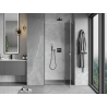 Mexen Mist-H L right-hinged shower door 95 cm, transparent, gun metal - 8A5L-095-000-95-00-P