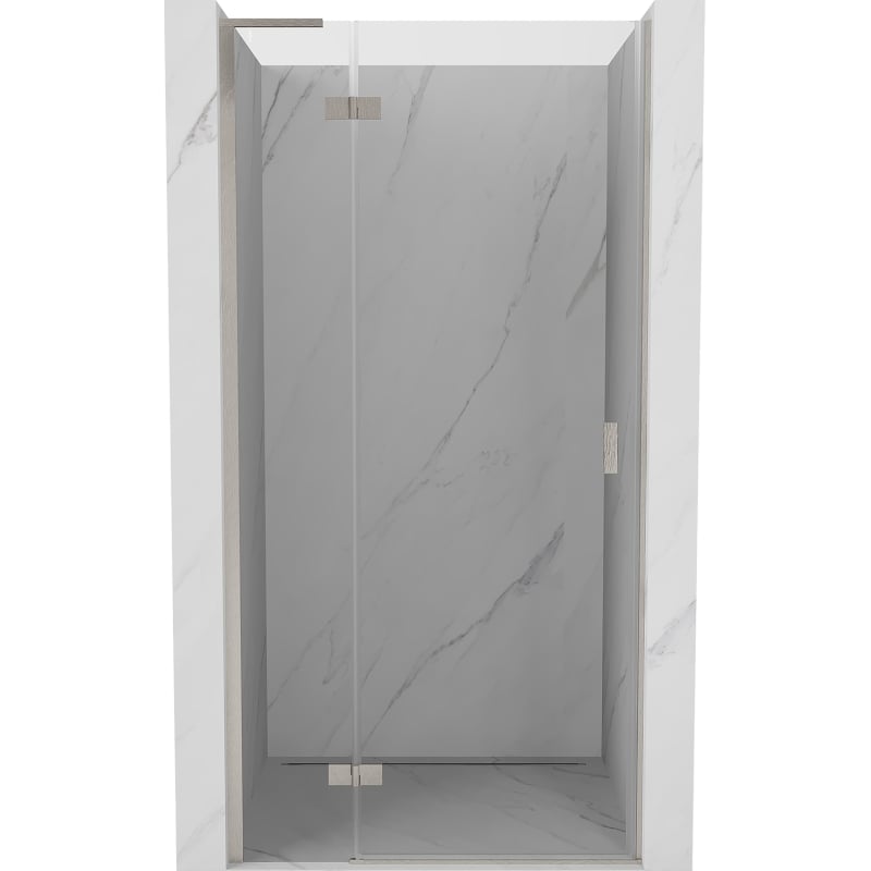 Mexen Mist-H L left-hinged shower door 70 cm, transparent, brushed nickel - 8A5L-070-000-97-00-L