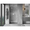 Mexen Mist-H L left-hinged shower door 75 cm, transparent, brushed nickel - 8A5L-075-000-97-00-L