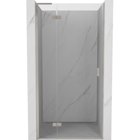 Mexen Mist-H L left-hinged shower door 75 cm, transparent, brushed nickel - 8A5L-075-000-97-00-L