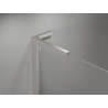 Mexen Mist-H L left hinged shower door 95 cm, transparent, brushed nickel - 8A5L-095-000-97-00-L