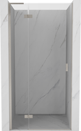 Mexen Mist-H L left hinged shower door 100 cm, transparent, brushed nickel - 8A5L-100-000-97-00-L
