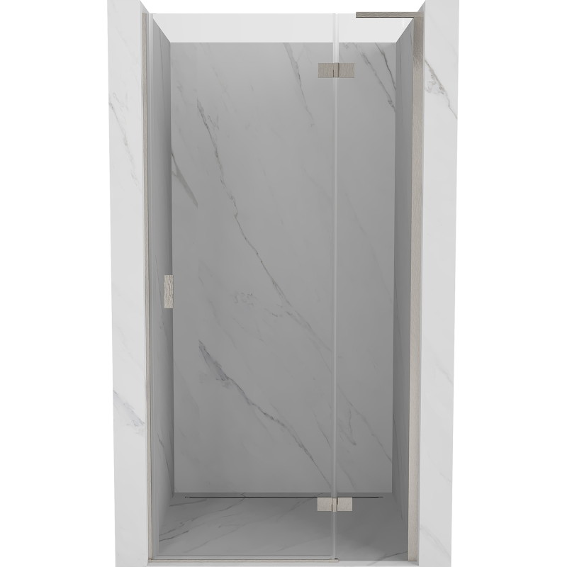 Mexen Mist-H L right-hinged shower door 70 cm, transparent, brushed nickel - 8A5L-070-000-97-00-P