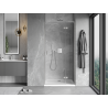 Mexen Mist-H L right hinged shower door 120 cm, transparent, brushed nickel - 8A5L-120-000-97-00-P