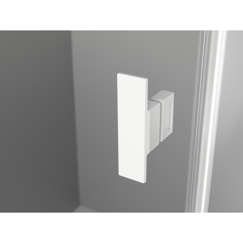 Mexen Mist-H T left-hinged shower enclosure 105 x 70 cm, transparent, white - 8A5T-105-070-20-00-L