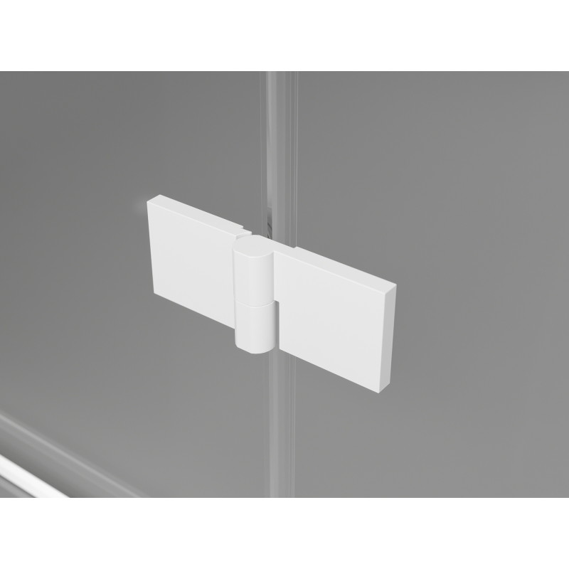 Mexen Mist-H T left-hinged shower enclosure 105 x 70 cm, transparent, white - 8A5T-105-070-20-00-L