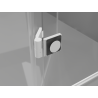 Mexen Mist-H T left-hinged shower enclosure 105 x 70 cm, transparent, white - 8A5T-105-070-20-00-L