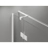 Mexen Mist-H T left-hinged shower enclosure 105 x 70 cm, transparent, white - 8A5T-105-070-20-00-L