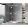Mexen Mist-H T left-hinged shower enclosure 105 x 70 cm, transparent, white - 8A5T-105-070-20-00-L