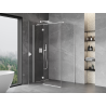 Mexen Mist-H T left-hinged shower enclosure 105 x 70 cm, transparent, white - 8A5T-105-070-20-00-L