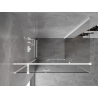 Mexen Mist-H T left-hinged shower enclosure 105 x 70 cm, transparent, white - 8A5T-105-070-20-00-L