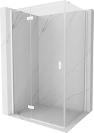 Mexen Mist-H T left-hinged shower enclosure 105 x 70 cm, transparent, white - 8A5T-105-070-20-00-L
