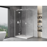 Mexen Mist-H T left hinge shower enclosure 95 x 75 cm, transparent, white - 8A5T-095-075-20-00-L