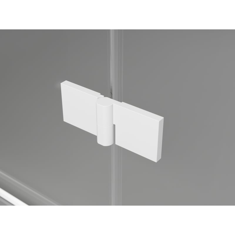 Mexen Mist-H T left hinged shower cabin 100 x 75 cm, transparent, white - 8A5T-100-075-20-00-L