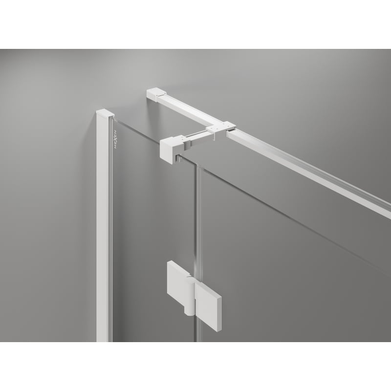 Mexen Mist-H T left hinged shower cabin 100 x 75 cm, transparent, white - 8A5T-100-075-20-00-L