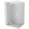 Mexen Mist-H T left hinged shower cabin 95 x 85 cm, transparent, white - 8A5T-095-085-20-00-L
