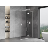 Mexen Mist-H T right hinged shower enclosure 115 x 75 cm, transparent, white - 8A5T-115-075-20-00-P