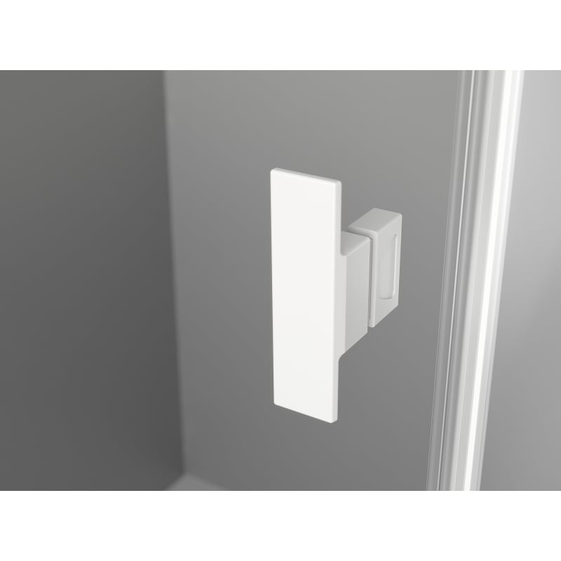 Mexen Mist-H T right hinged shower enclosure 120 x 80 cm, transparent, white - 8A5T-120-080-20-00-P