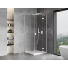 Mexen Mist-H T right-hinged shower enclosure 85 x 85 cm, transparent, white - 8A5T-085-085-20-00-P