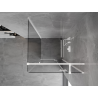 Mexen Mist-H T right-hinged shower enclosure 85 x 85 cm, transparent, white - 8A5T-085-085-20-00-P