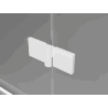 Mexen Mist-H T right hinged shower cabin 120 x 85 cm, transparent, white - 8A5T-120-085-20-00-P