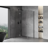 Mexen Mist-H T left-hinged shower cabin 80 x 70 cm, transparent, gun gray brushed - 8A5T-080-070-66-00-L