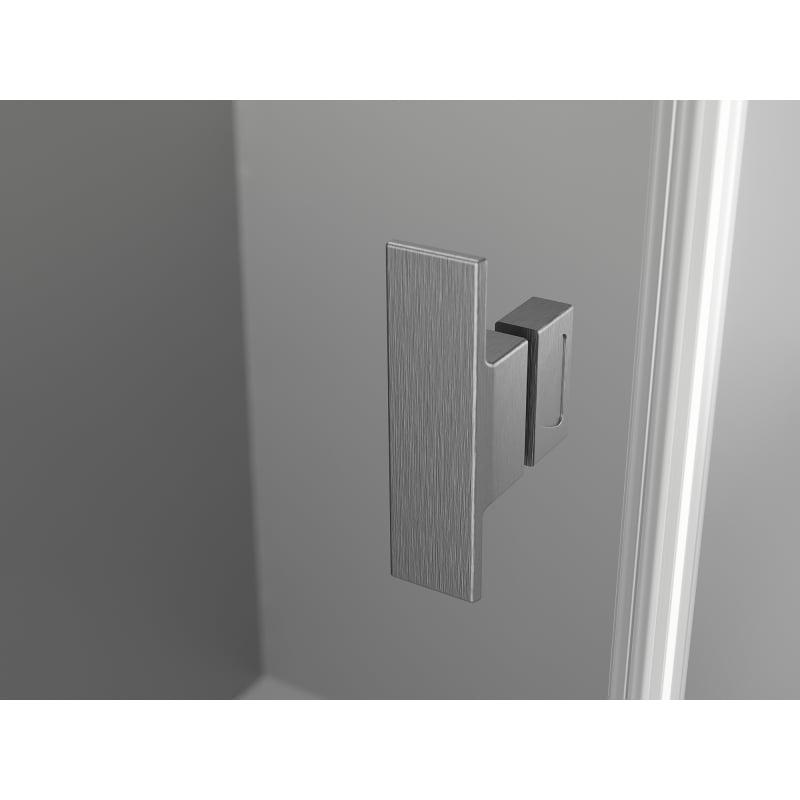 Mexen Mist-H T left hinged shower cabin 95 x 95 cm, transparent, brushed gun gray - 8A5T-095-095-66-00-L