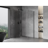 Mexen Mist-H T left-hinged shower cabin 110 x 95 cm, transparent, brushed gun gray - 8A5T-110-095-66-00-L