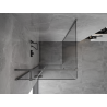 Mexen Mist-H T hinged shower cabin left 120 x 120 cm, transparent, brushed gun gray - 8A5T-120-120-66-00-L