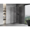 Mexen Mist-H T right hinged shower cabin 70 x 70 cm, transparent, brushed gun gray - 8A5T-070-070-66-00-P