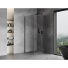 Mexen Mist-H T right-hinged shower cabin 80 x 80 cm, transparent, brushed gun gray - 8A5T-080-080-66-00-P