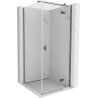 Mexen Mist-H T right-hinged shower cabin 80 x 80 cm, transparent, brushed gun gray - 8A5T-080-080-66-00-P