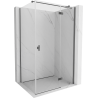 Mexen Mist-H T right-hinged shower cabin 105 x 80 cm, transparent, brushed gun gray - 8A5T-105-080-66-00-P