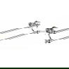 Mexen Estela double towel rack, Chrome - 7011525-00