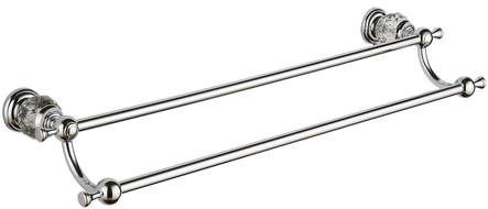 Mexen Estela double towel rack, Chrome - 7011525-00