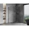 Mexen Mist-H T right tilting shower cabin 100 x 95 cm, transparent, brushed gun gray - 8A5T-100-095-66-00-P