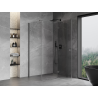 Mexen Mist-H T right hinged shower cabin 110 x 100 cm, transparent, brushed gun gray - 8A5T-110-100-66-00-P