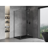 Mexen Mist-H T right-hinged shower cabin 75 x 110 cm, transparent, brushed gun gray - 8A5T-075-110-66-00-P