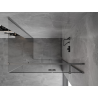 Mexen Mist-H T right-hinged shower cabin 75 x 110 cm, transparent, brushed gun gray - 8A5T-075-110-66-00-P