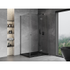 Mexen Mist-H T right-hinged shower cabin 105 x 110 cm, transparent, brushed gun gray - 8A5T-105-110-66-00-P