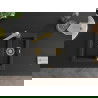 Mexen Carlos 1,5-compartment granite sink with a kitchen mixer tap Rita, Black/Silver metallic - 6518-73-670300-50