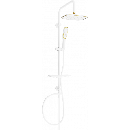 Mexen T49 shower column, White/Gold - 798494993-25