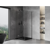 Mexen Mist-H T left-hinged shower cabin 80 x 80 cm, transparent, gun metal - 8A5T-080-080-95-00-L