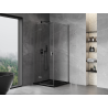 Mexen Mist-H T left hinged shower cabin 85 x 85 cm, transparent, gun metal - 8A5T-085-085-95-00-L