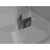 Mexen Mist-H T left-hinged shower cabin 70 x 100 cm, transparent, gun metal - 8A5T-070-100-95-00-L
