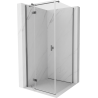 Mexen Mist-H T swing shower cabin left 100 x 100 cm, transparent, gun metal - 8A5T-100-100-95-00-L