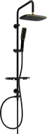 Mexen T49 shower column, Black/Gold - 798494993-75