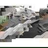 Mexen Pablo granite sink 1-bowl with drainer and kitchen faucet Telma, gray - 6510-71-670200-50