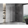 Mexen Mist-H T right hinged shower cabin 70 x 70 cm, transparent, gun metal - 8A5T-070-070-95-00-P