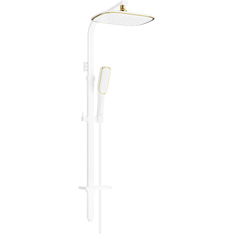 Mexen Q49 shower column, White/Gold - 798494995-25